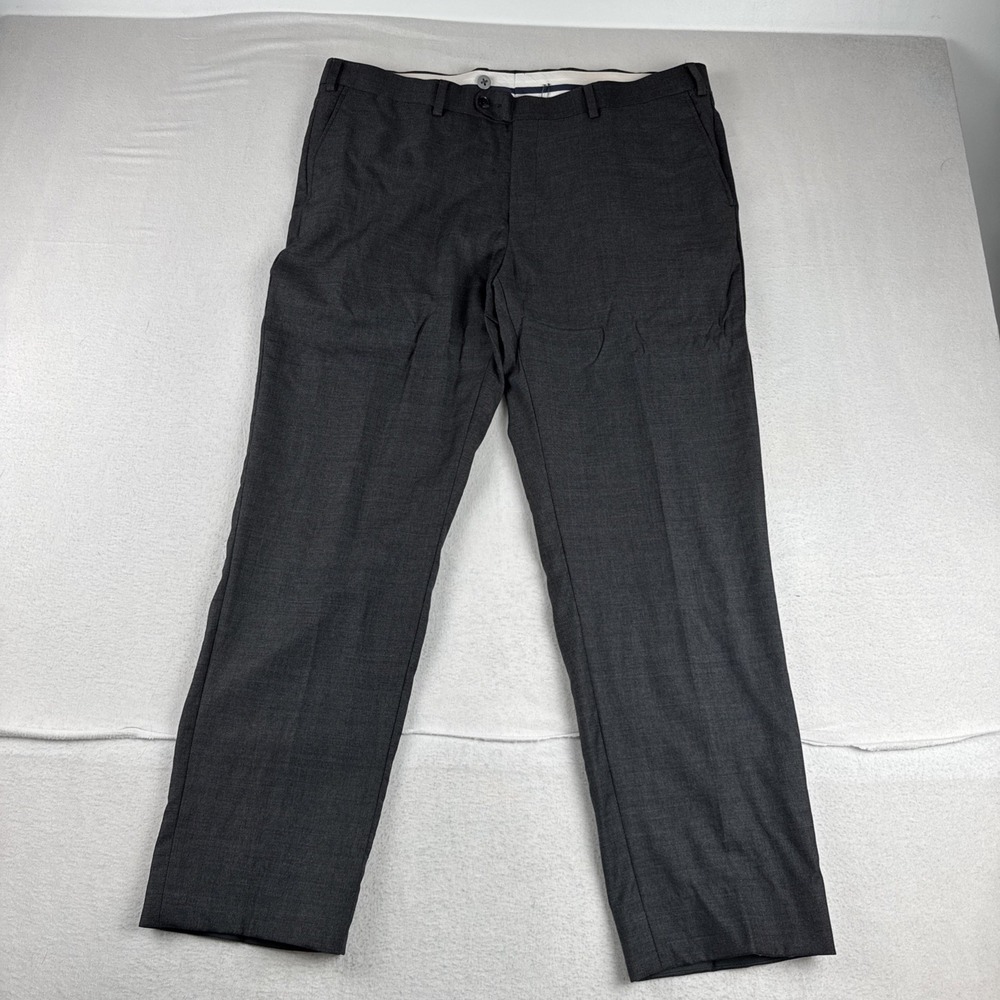 Suitsupply Brescia Men Dark Gray Dress Pants fits 38*29 Wool Office Professional